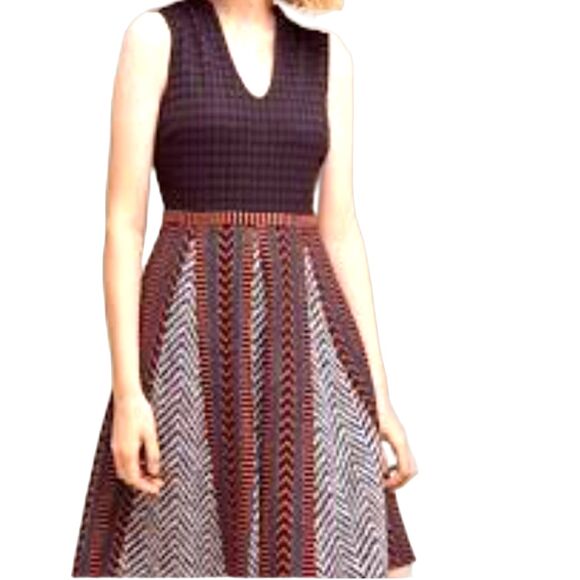 Maeve Anthropologie Fit and Flare Dress - Size 12 - Picture 1 of 8
